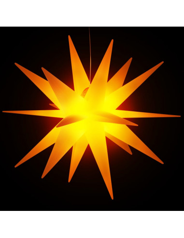 Luce di Natale con LED Pieghevole Gialla 100 cm