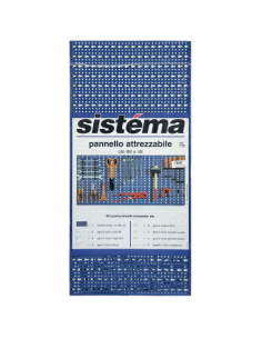 Pannello porta attrezzi Bizzotto Scaffalature 054AKIT Blu ral 5010