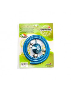 Regolatore pressione gas Ompagrill R3037 Set con Tubo per Gpl