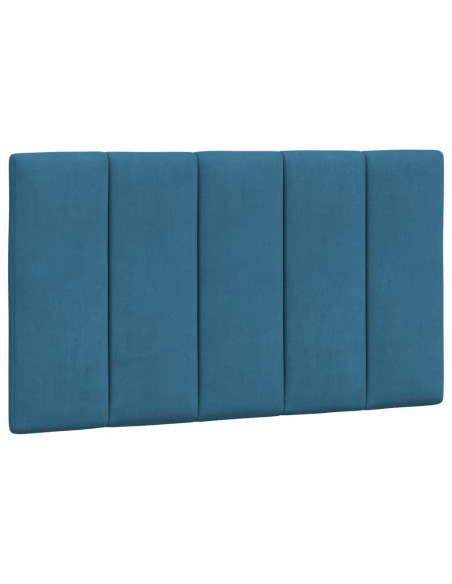 Cuscino Testiera Blu 90 cm in Velluto