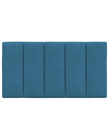 Cuscino Testiera Blu 90 cm in Velluto