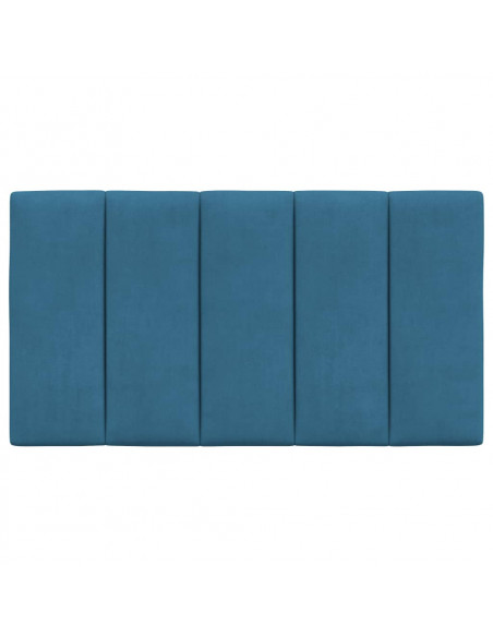 Cuscino Testiera Blu 90 cm in Velluto