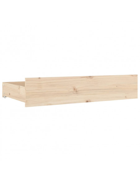 Cassettoni da Letto 4 pz in Legno Massello di Pino