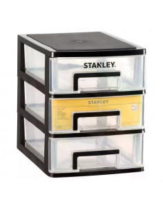 Porta minuteria Stanley STST40712 1 ESSENTIAL 3 Cassetti L Nero e Tras