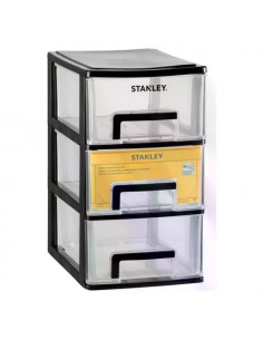 Porta minuteria Stanley STST40711 1 ESSENTIAL 3 Cassetti M Nero e Tras