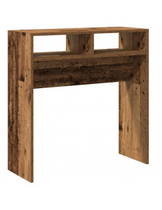 Tavolino Consolle Legno Antico 78x30x80 cm in Truciolato