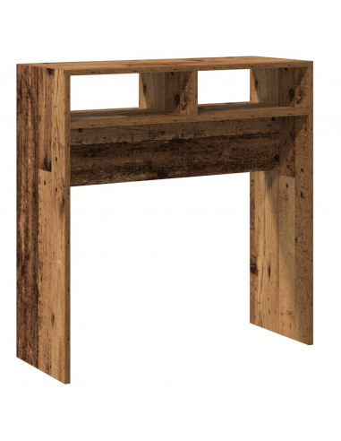 Tavolino Consolle Legno Antico 78x30x80 cm in Truciolato