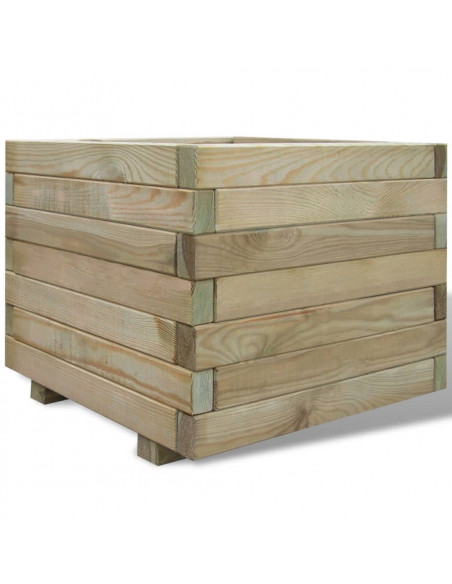 Letto Rialzato 50x50x40 cm Quadrato in Legno