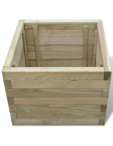 Letto Rialzato 50x50x40 cm Quadrato in Legno