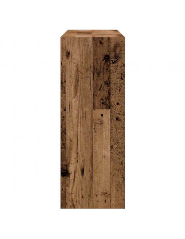Tavolino Consolle Legno Antico 78x30x80 cm in Truciolato