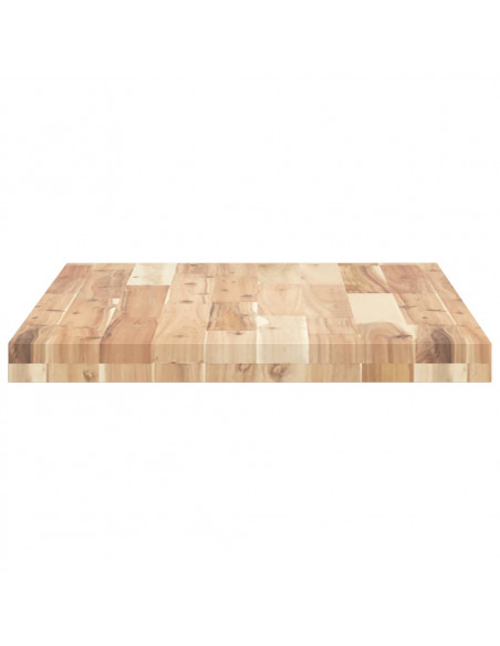 Piano Tavolo Rettangolare 120x50x4cm Legno Massello di Acacia