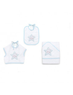 Set bavaglini Italbaby 15 5020 202 STAR Azzurro