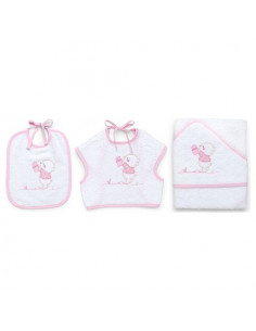 Set bavaglini Italbaby 15 5020 101 BEAR Rosa