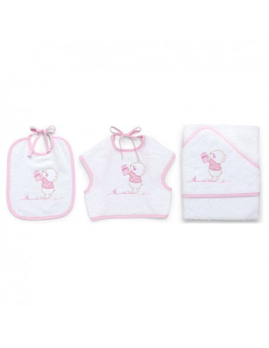 Set bavaglini Italbaby 15 5020 101 BEAR Rosa