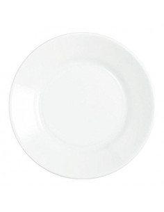 Piatto piano Saturnia TIVOLI Bianco