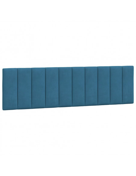 Cuscino Testiera Blu 180 cm in Velluto