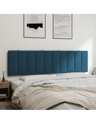 Cuscino Testiera Blu 180 cm in Velluto