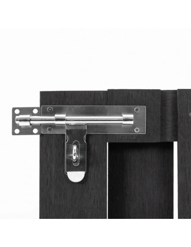 Cancello da Giardino in WPC 100x60 cm Grigio