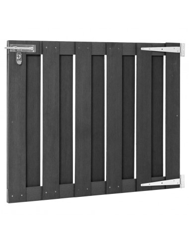 Cancello da Giardino in WPC 100x80 cm Grigio