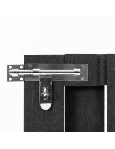 Cancello da Giardino in WPC 100x80 cm Grigio