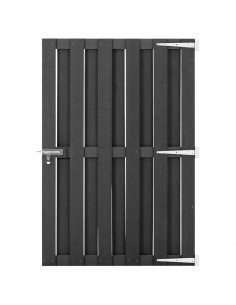 Cancello da Giardino in WPC 100x150 cm Grigio 2