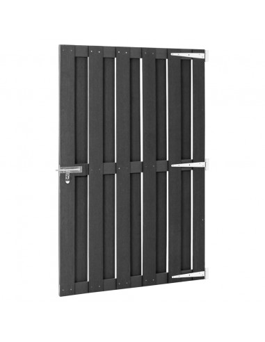 Cancello da Giardino in WPC 100x150 cm Grigio