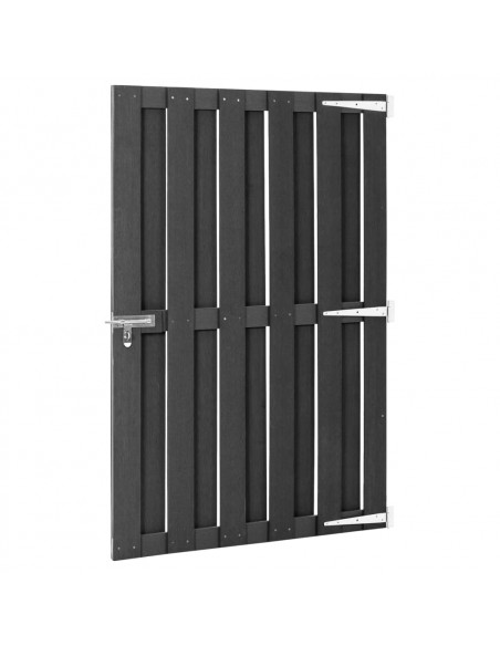 Cancello da Giardino in WPC 100x150 cm Grigio