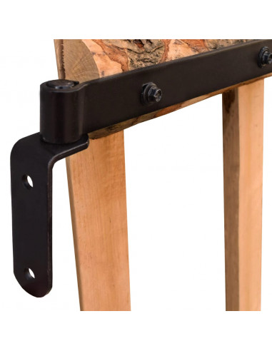 Cancello Singolo Recinzione Legno Nocciolo Impregnato 100x60 cm