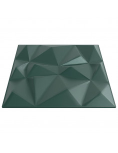 Pannelli Murali 12 pz Verdi 50x50 cm XPS 3 m² Diamante