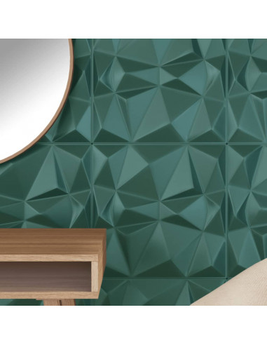 Pannelli Murali 12 pz Verdi 50x50 cm XPS 3 m² Diamante