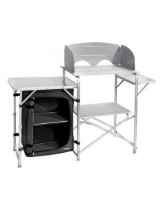 Mobile campeggio Brunner 0426034N.C03 Snack Easy Silver e Black Silver