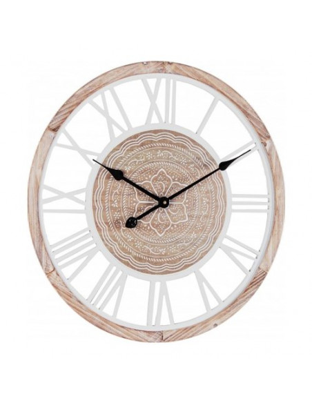 Orologio da parete Yes Everyday 0182145 Ticking Q99 Bianco e Legno