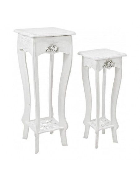 Set tavolini Yes Everyday 0744181 BLANC Bianco decapÃ¨