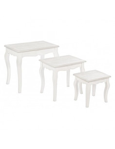 Set tavolini Yes Everyday 0744527 CLORINE Bianco opaco