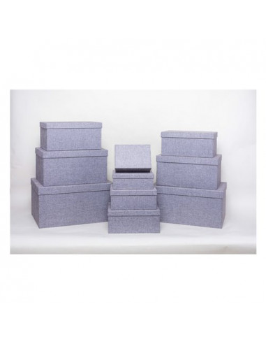 Scatola regalo Amicasa AS0153 10 Set 10 Pz Grigio Assortito
