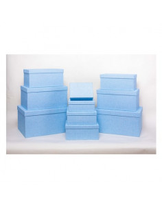 Scatola regalo Amicasa AS0153 10 Set 10 Pz Azzurro Assortito