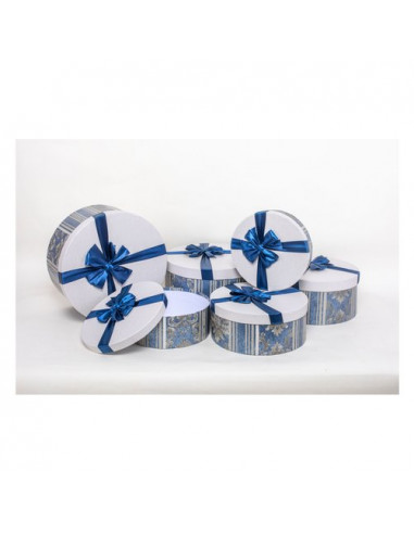 Scatola regalo Amicasa AS1132 6 Set 6 Pz con Fiocco Assortito