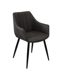 Sedia Amicasa MF11 UDC8127 BELINDA Grigio scuro