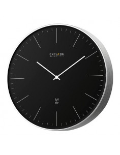 Orologio da parete Explore Scientific RAC1001 No Numbers Black e Silve