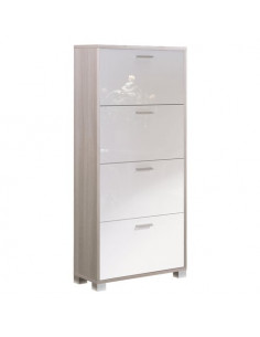 Scarpiera Sarmog A764OLBL QUADRANTE 24 Paia Olmo chiaro e Bianco lucid