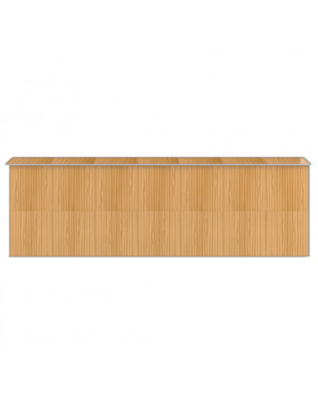 Capanno Giardino Marrone Chiaro 192x606x223 cm Acciaio Zincato