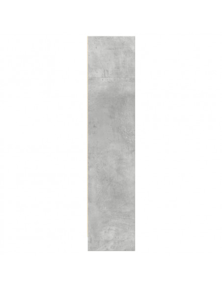 Libreria Grigio Cemento 80x24x109 cm in Legno Multistrato