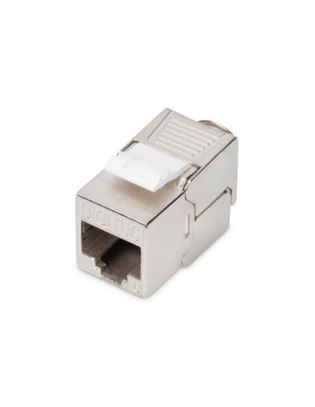 INSERTO JACK DIGITUS SCHERMATO RJ45 8 POLI CATEGORIA 6 TOOLFREE PER PLACCHE A MURO O PANNELLI PATCH CAT 6 - DN936121