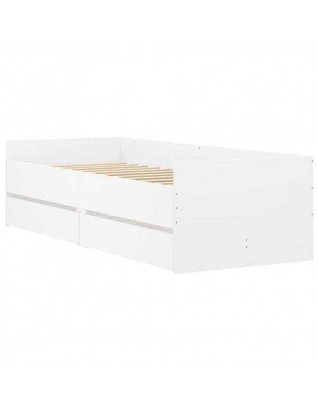 Giroletto con Cassetti Bianco 90x200 cm