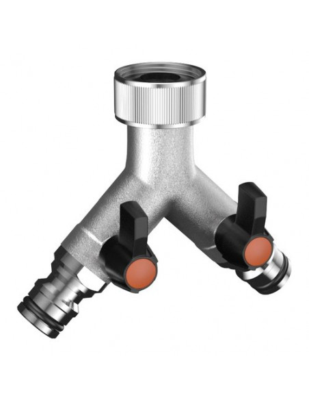 Presa rubinetto irrigazione Claber 9602 METAL JET A 2 Vie Regolabili I