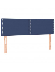 Giroletto a Molle con Materasso Blu 140x190 cm in Tessuto