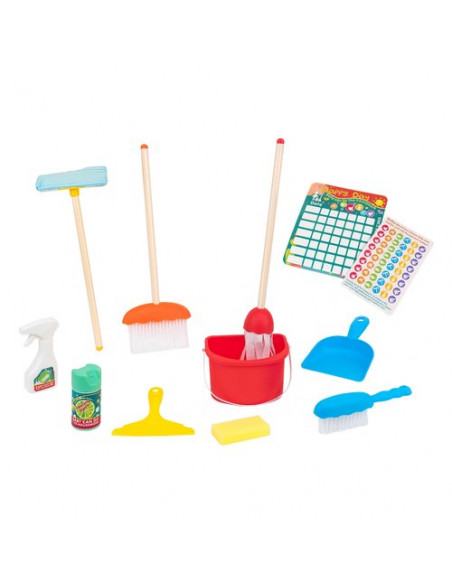 Scopa giocattolo Globo 40831 WTOY Set pulizia casa 12 pz