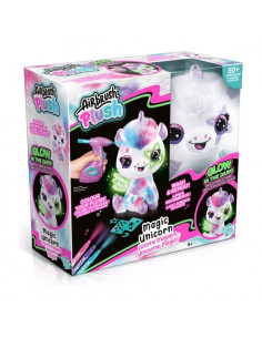 Peluche Rocco Giocattoli 20289581 AIRBRUSH PLUSH Magic Unicorn