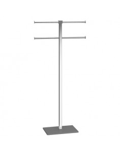 Piantana asciugamani a 4 bracci Gedy RA31 08 RAINBOW Cromo e Grigio