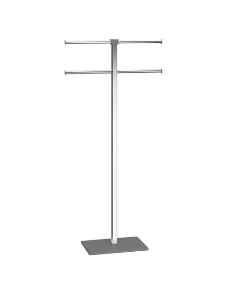 Piantana asciugamani a 4 bracci Gedy RA31 08 RAINBOW Cromo e Grigio